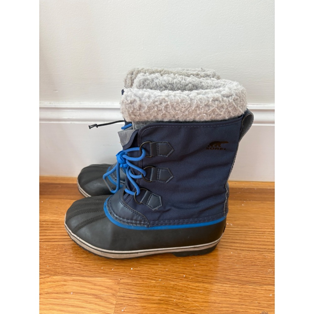 Sorel Yoot Pac Nylon Waterproof Winter Snow Boots Navy Blue NY1962-465 Size 6